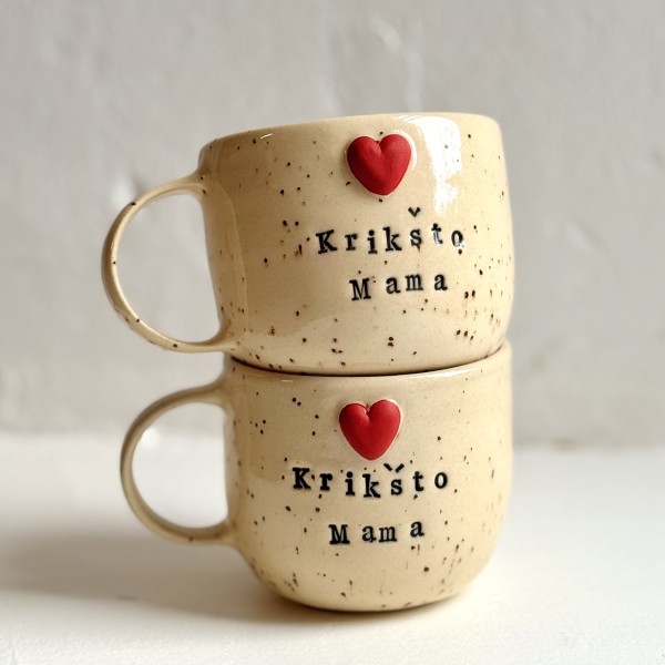 Keraminis puodelis KRIKŠTO MAMA