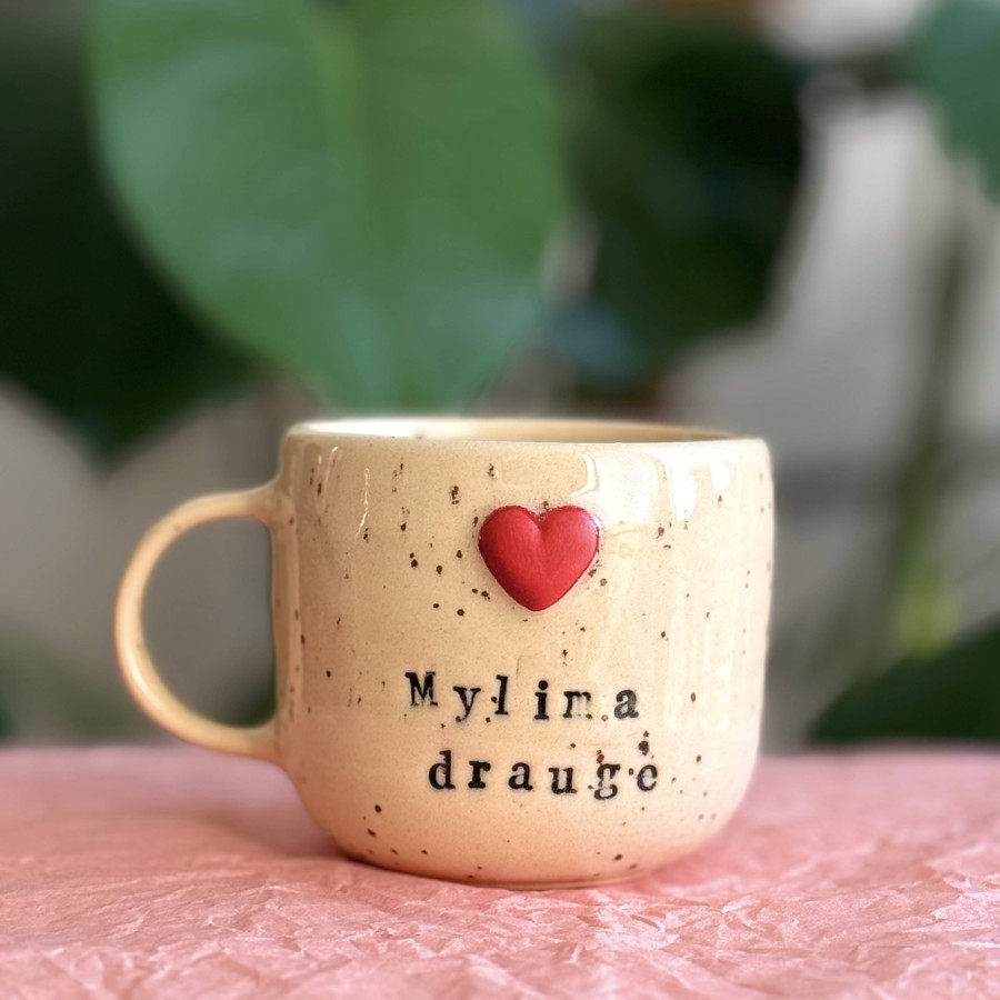 Keraminis puodelis MYLIMA DRAUGĖ